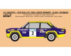 Decal - Fiat 131 Abarth - 1976 Rallye 1000 Lakes winner - Alen / Kivimäki 1/24